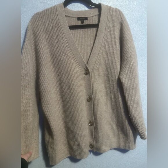 Quince 100% cashmere sweater cardigan - Picture 2 of 5